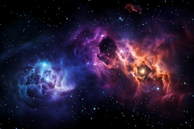 Free photo fantasy style galaxy background