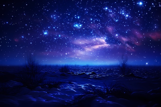 Free photo fantasy style galaxy background