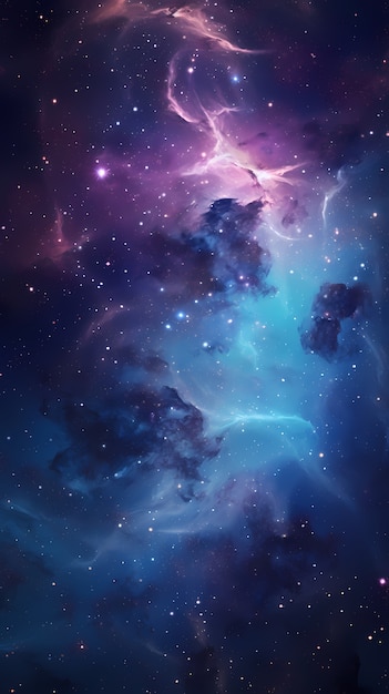 Free photo fantasy style galaxy background