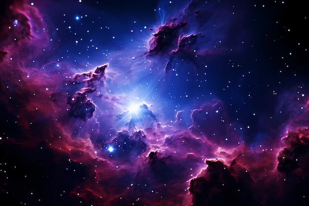 Free photo fantasy style galaxy background