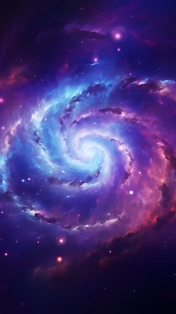 Free photo fantasy style galaxy background