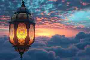 Free photo fantasy style lantern for islamic ramadan celebration