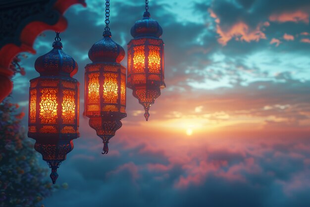Fantasy style lantern for islamic ramadan celebration
