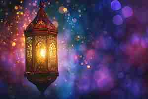 Free photo fantasy style lantern for islamic ramadan celebration