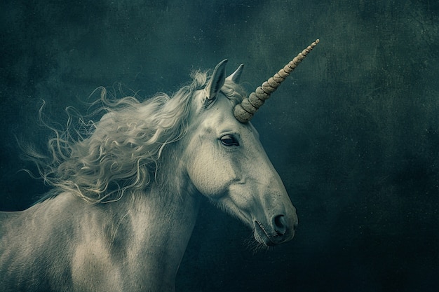 Fantasy unicorn head
