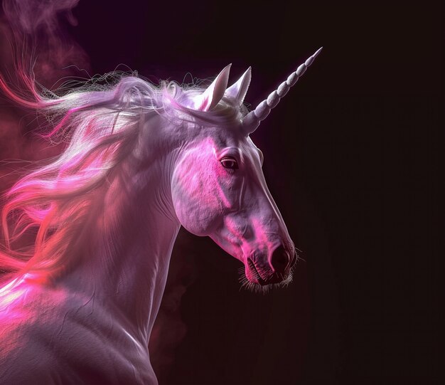 Fantasy unicorn head