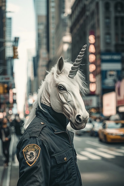 Fantasy unicorn head