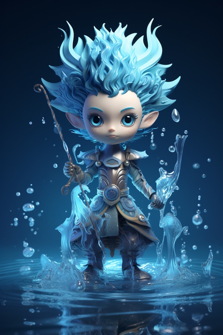 Free Photo fantasy water  character