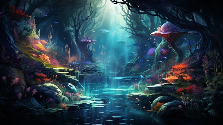 Free Photo fantasy water representation