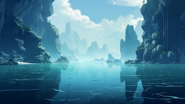 Fantasy water representation