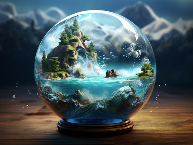 Fantasy water  representation