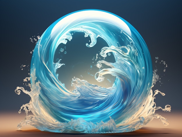 Free photo fantasy water  representation