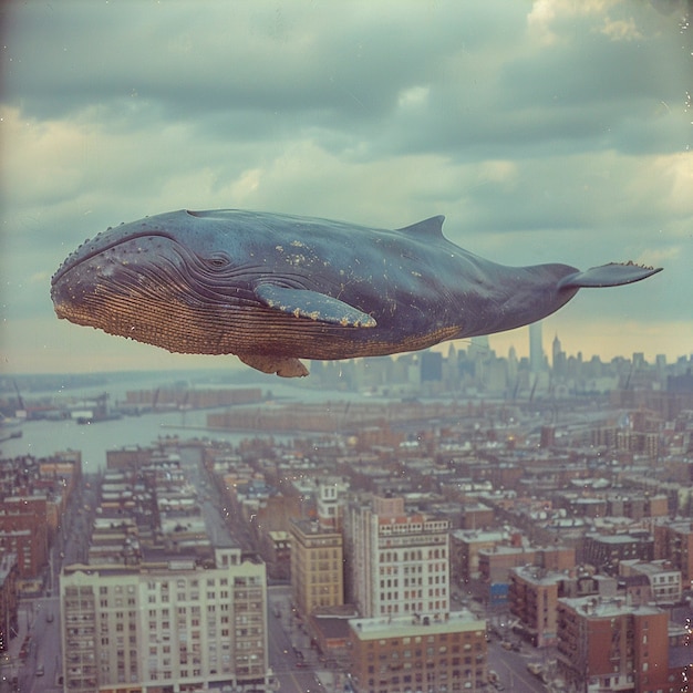 無料写真 fantasy whale in the sky