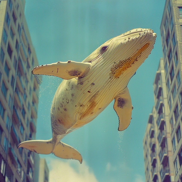 Foto gratuita fantasy whale in the sky