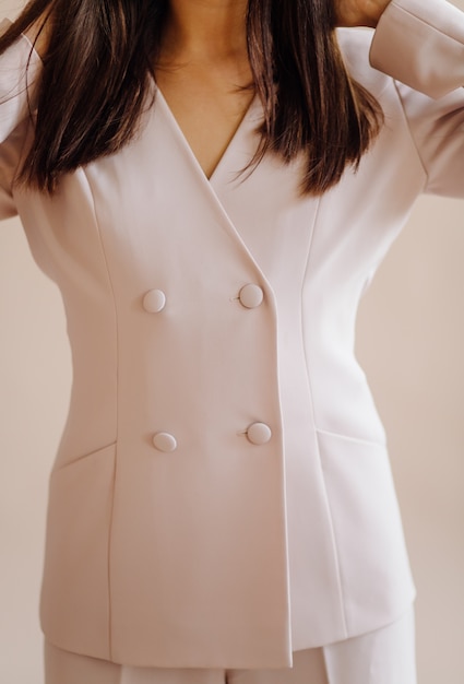 Fashion portrait of young elegant woman