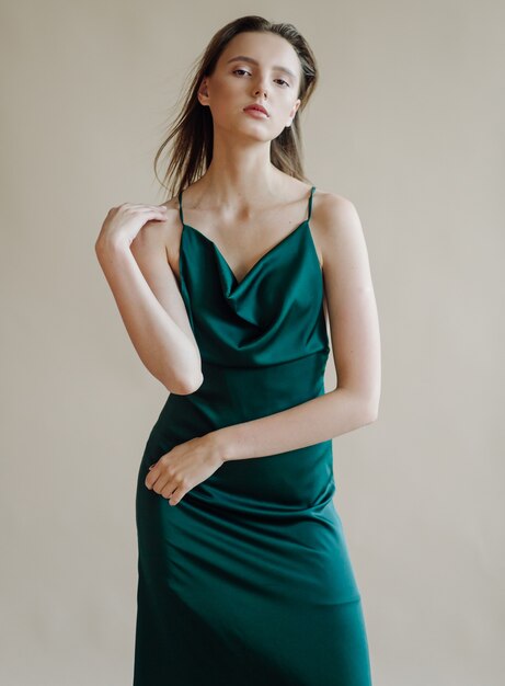 Fashion portrait of young elegant woman