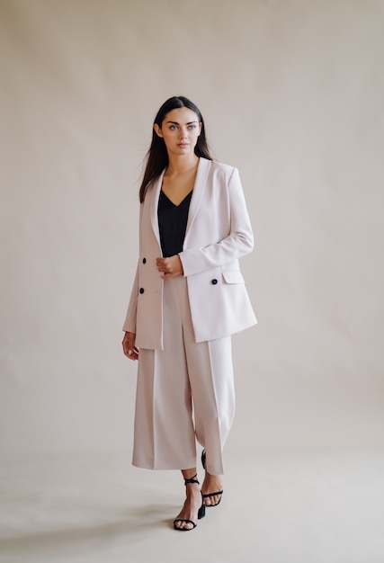 Fashion portrait of young elegant woman