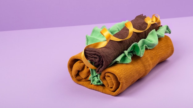 Free photo fast food made out of fabric