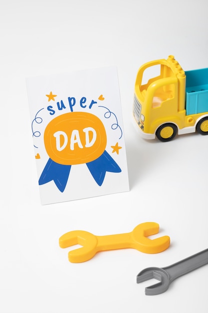 Free photo father's day celebration with tools