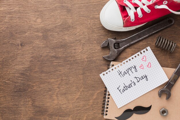 Father's day concept with tools