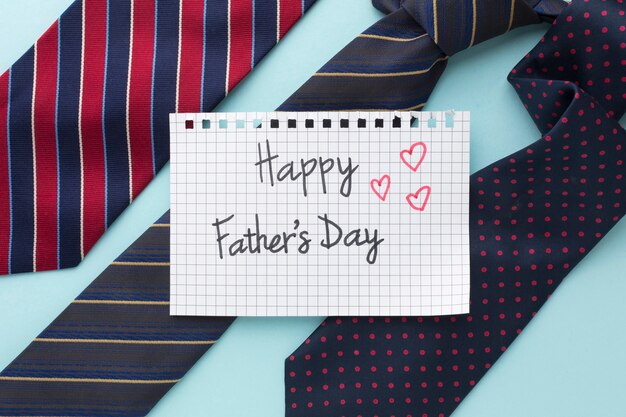 Father's day event with colorful ties