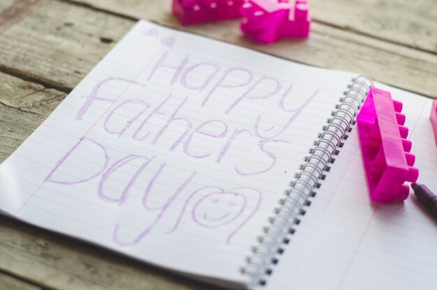 Father's day writing made by a girl