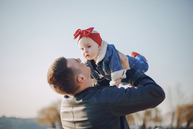 father with daughter