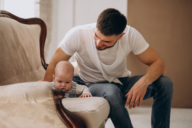 Father with his newborn son