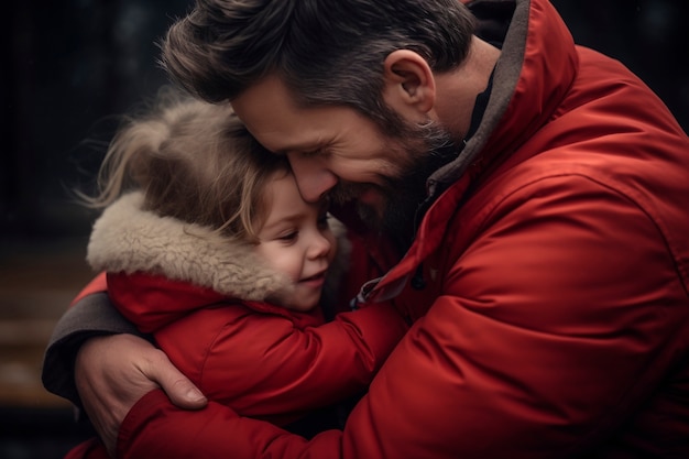 Foto gratuita festa del padre con il bambino.