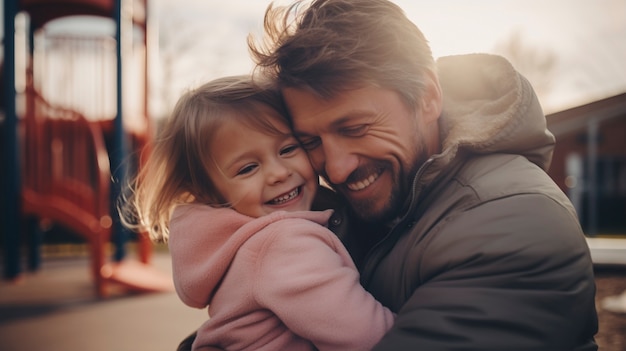 Foto gratuita festa del padre con il bambino.