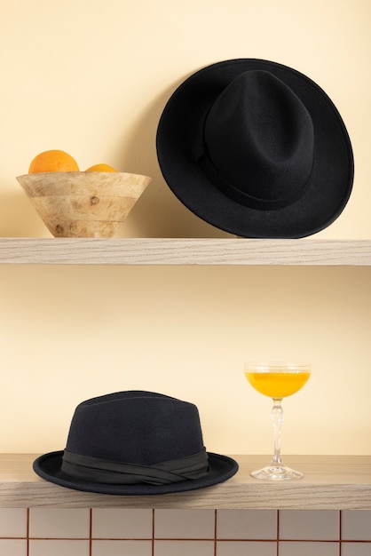 Композиция шляп Федора в студии