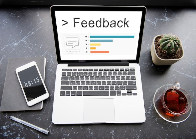 Feedback risposta suggerimenti consigli valutazione