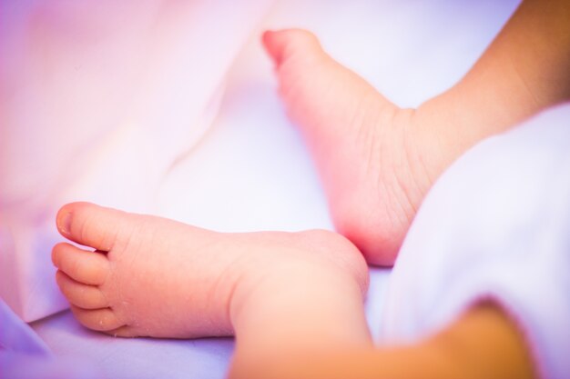 Feet of a baby