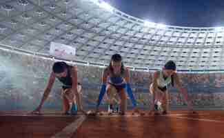 Foto gratuita atleta femminile