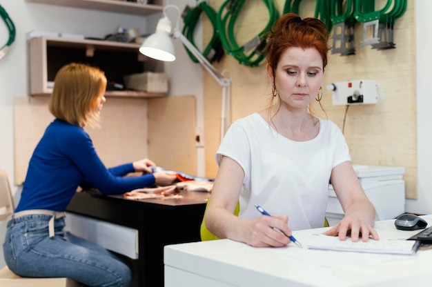 Female business owner working  portrait