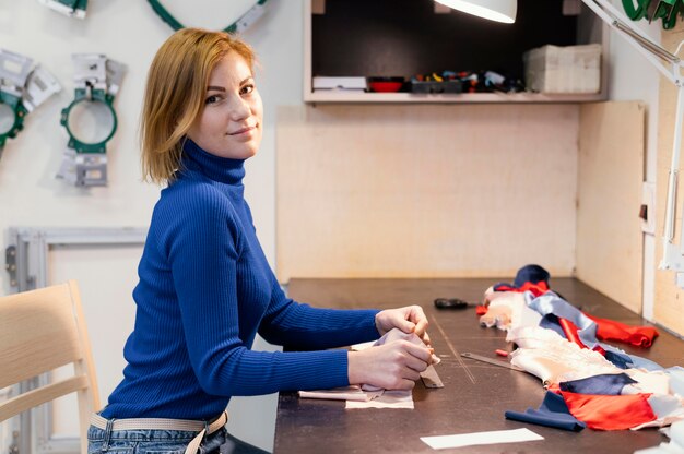 Female business owner working  portrait