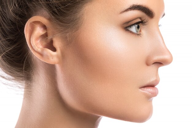 Premium Photo Female Face In Profile Premium Photo Female Face In Profile