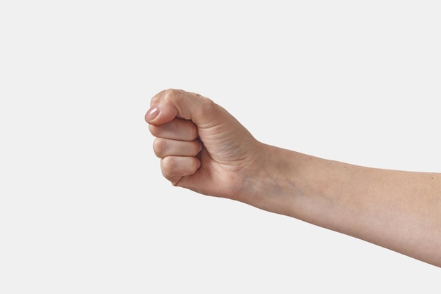 Female hand in fist