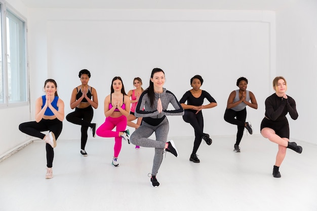 Free photo females working out together