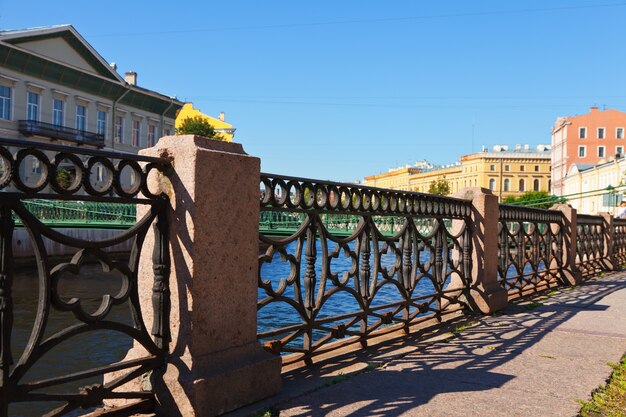 Fence at Embankment of Moyka River