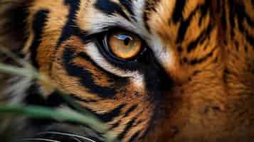 Foto gratuita tigre feroce in natura