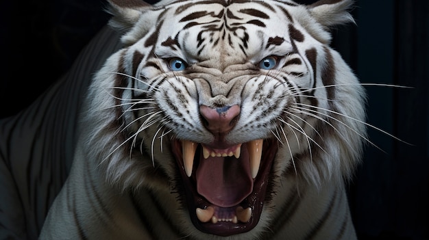 Ожесточенный тигр в природе