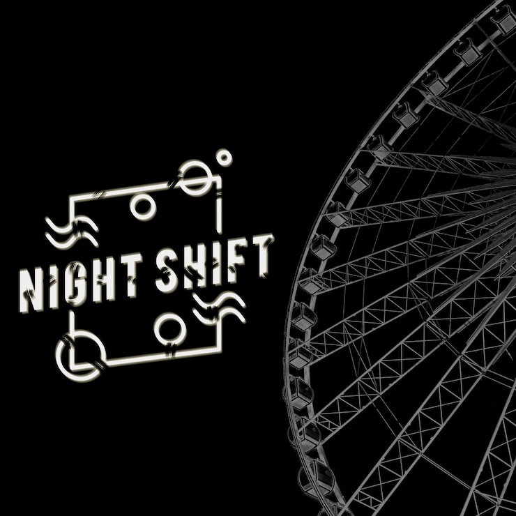 Free Photo ferris wheel night amusement attraction