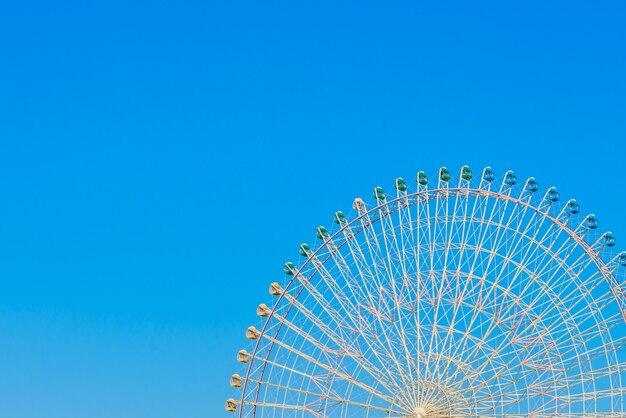 Ferris Wheel with Blue Sky