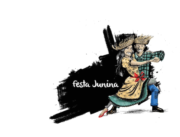 Foto gratuita festa junina festival party poster banner celebrazione tradizionale brasiliana