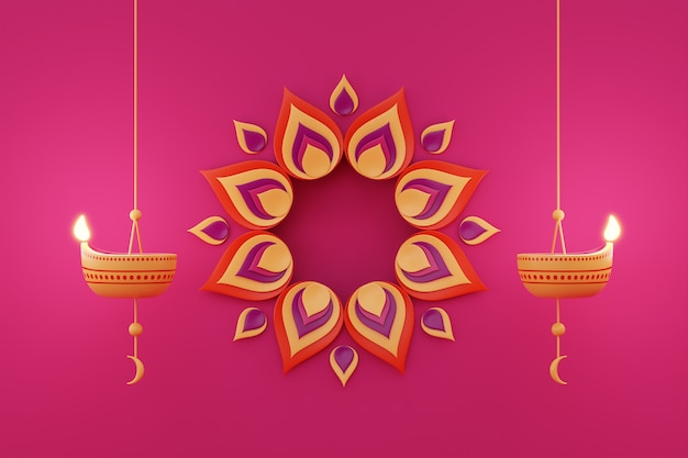 festival of lights symbol with candles