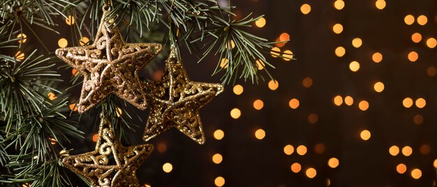 festive christmas arrangement with copy space