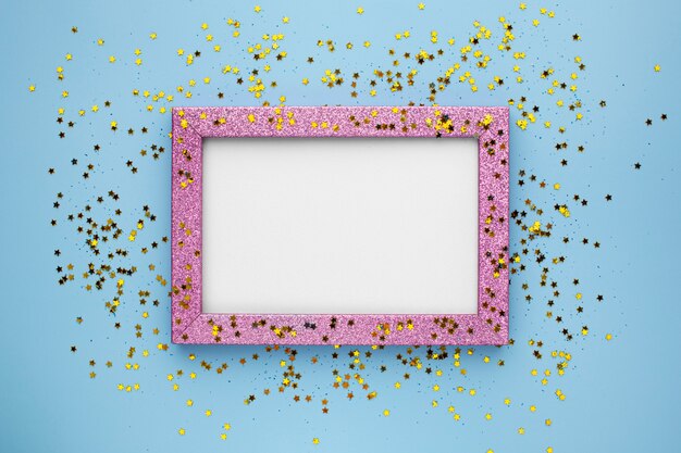 Festive lovely confetti composition