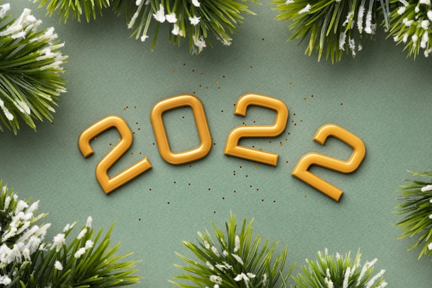 Free photo festive new year 2022 assortment