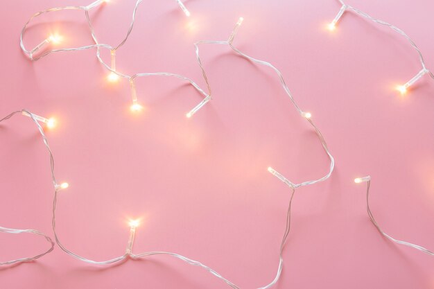 Premium Photo | Festive party background with led lights